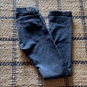 Black 504 Slouch Straight 7 Long Levi’s